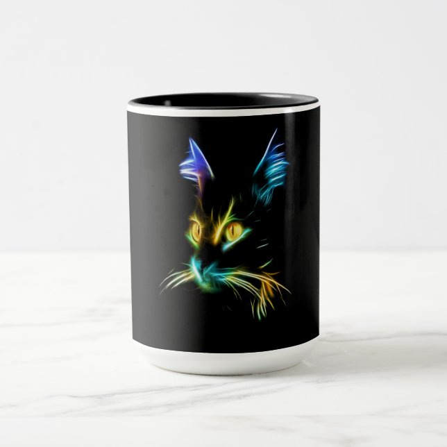 Cat Gift | The Cat Face Colorful Really Nice Mug (Center)