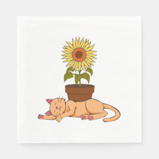 Cat Gifts For Cat Lover Napkin