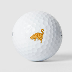 Cat Ginger Cat Cute Cat Ginger Animal Feline Golf Balls