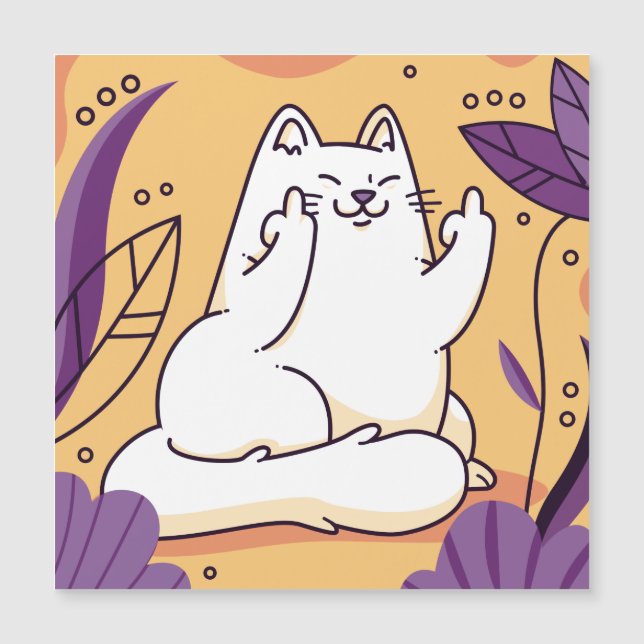 Cat giving the finger (Front)