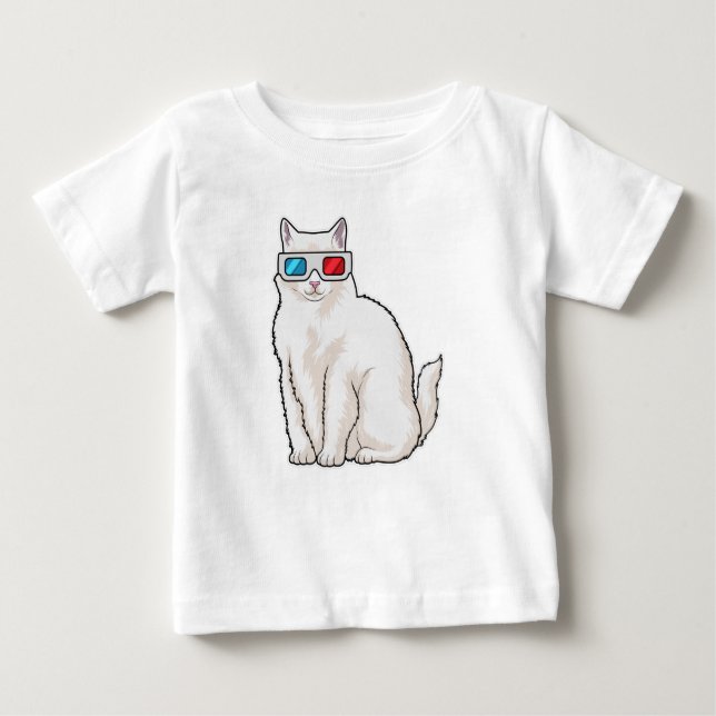 Cat Glasses Baby T-Shirt (Front)