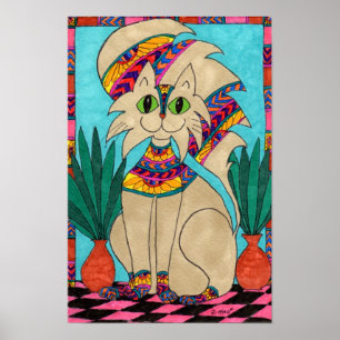 Cat Goddess Poster