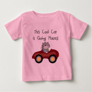 Cat Going Places Red Car tshirts and Gifts