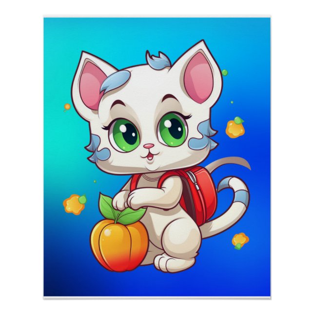 Cat Going To School-85241 Poster (Front)
