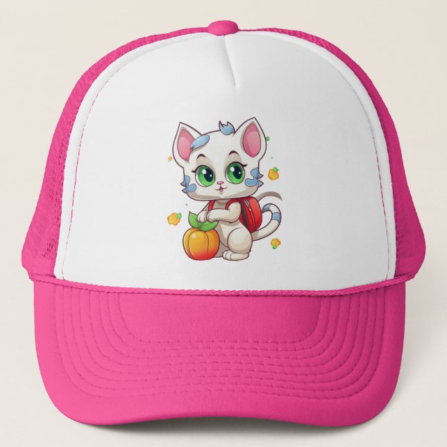 Cat Going To School-85241 Trucker Hat (Front)