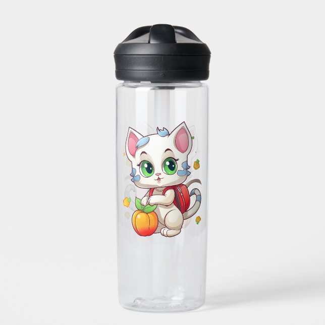 Cat Going To School - Cat School-85241 Water Bottle (Front)