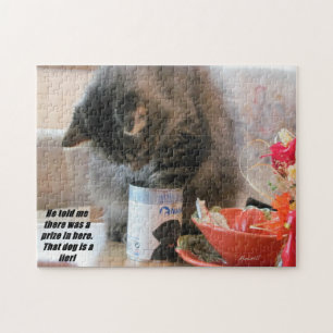 Cat got punked jigsaw puzzle