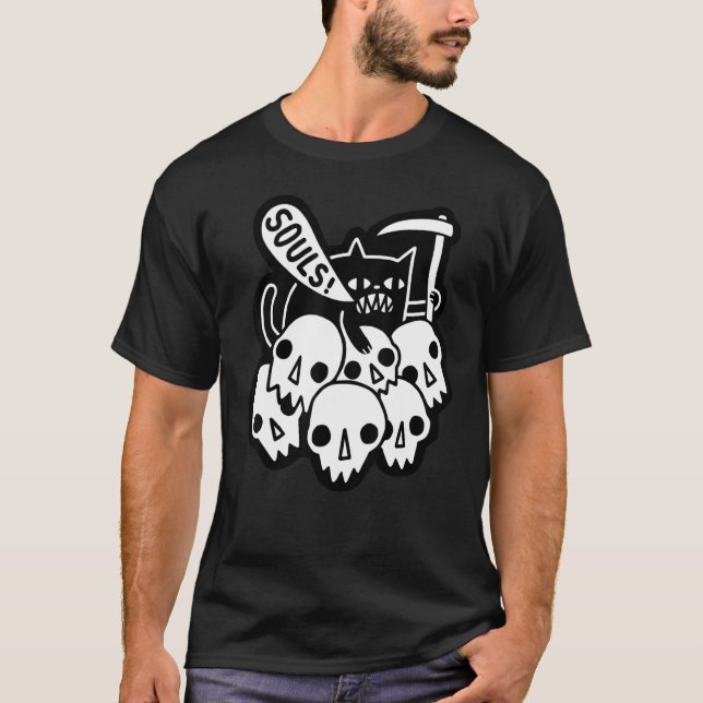 Cat Got Your Souls T-Shirt (Front)
