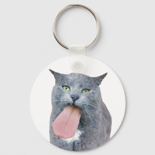 Cat Got Your Tongue? Key Ring