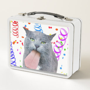 Cat Got Your Tongue? Metal Lunch Box
