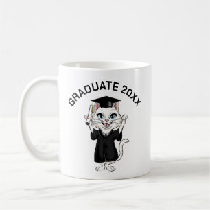 Cat Graduation Personalised Coffee Mug