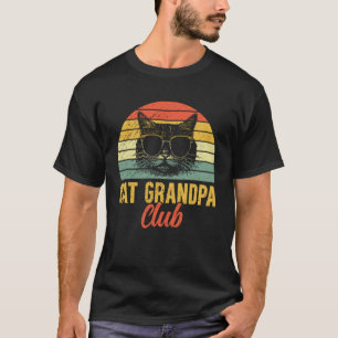 Cat Grandpa Club Cat Grandfather Cat Lover Grandpa T-Shirt