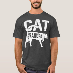 Cat Grandpa Kitten Pet Owner Meow Father's Day T-Shirt