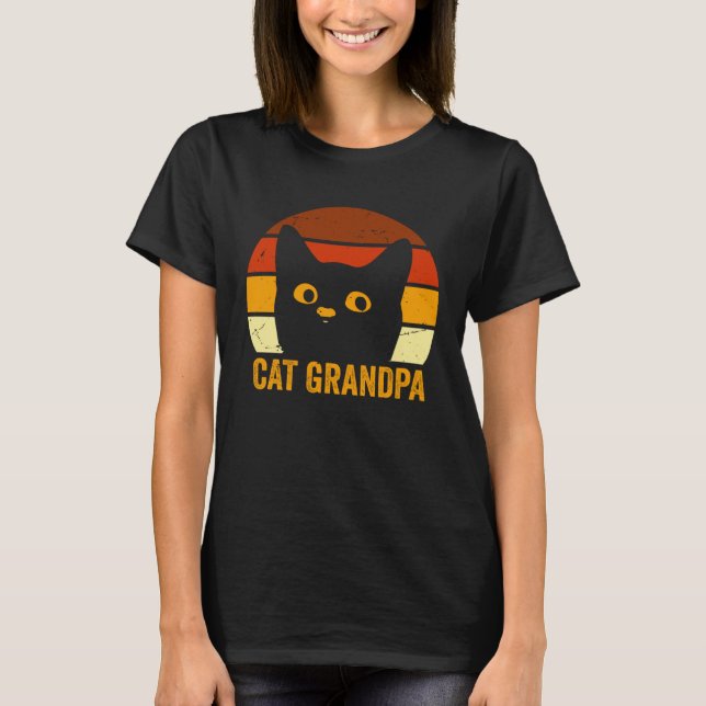 Cat Grandpa T-Shirt (Front)