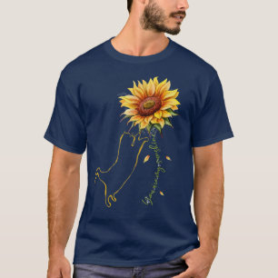 Cat Graphic , Cat Sunflower , Cat Sunshine, Cat Lo T-Shirt