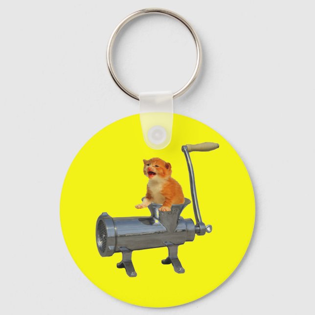 Cat Grinder Key Ring (Front)
