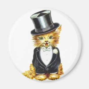 Cat Groom Magnet