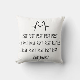 Cat Haiku Pillow