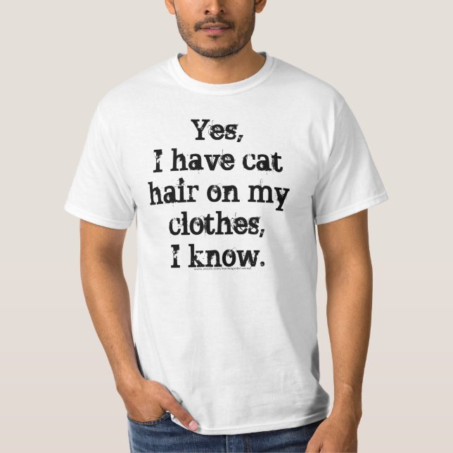 Cat Hair Awareness T-Shirt (Front)