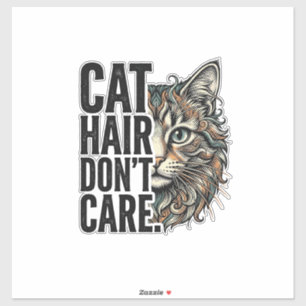Cat Hair Don’t Care Vintage Engraving Cat Shirt De