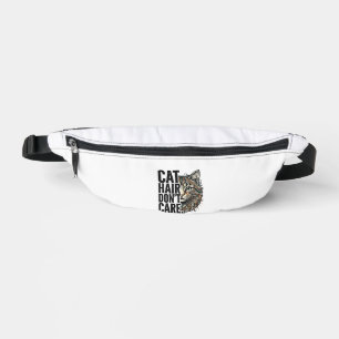 Cat Hair Don’t Care Vintage Engraving Cat Shirt De Bum Bags