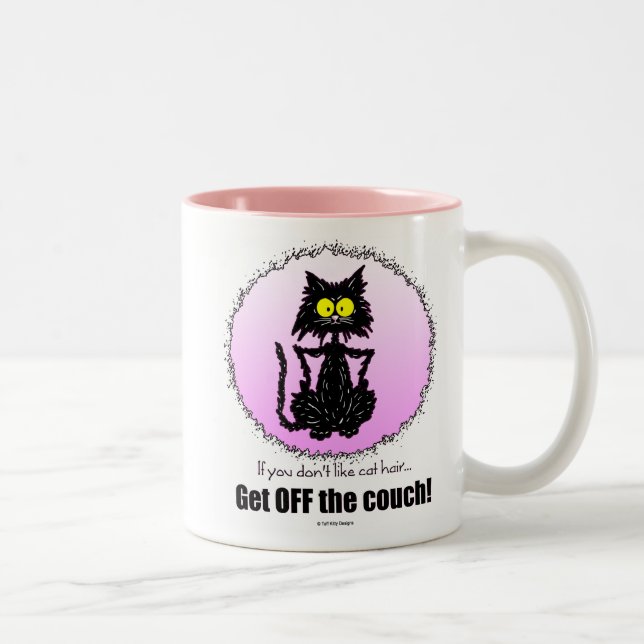 Cat Hair...Gifts for Cat Lovers Two-Tone Coffee Mug (Right)
