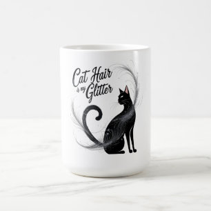 Cat Hair Is My Glitter – A Purrfectly Sparkly Coffee Mug
