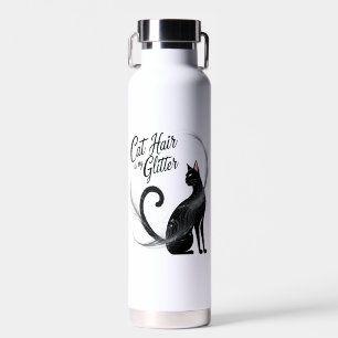 Cat Hair Is My Glitter – A Purrfectly Sparkly Water Bottle