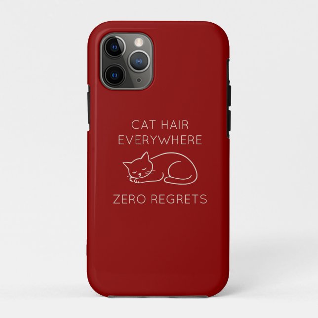 Cat hair zero regrets Case-Mate iPhone case (Back)