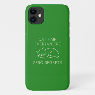 Cat hair zero regrets iPhone 11 case