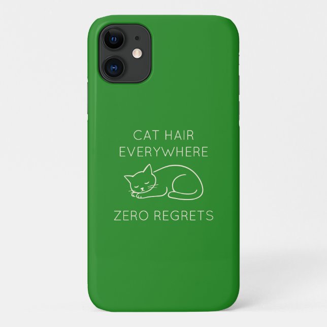 Cat hair zero regrets Case-Mate iPhone case (Back)