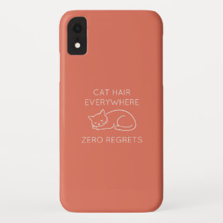 Cat hair zero regrets iPhone XR case