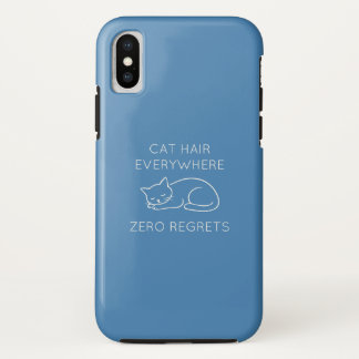 Cat hair zero regrets iPhone x case