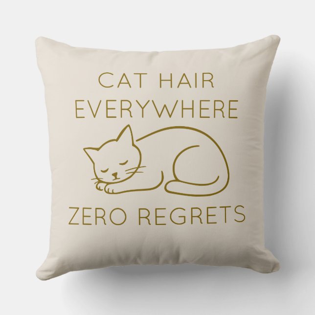 Cat hair zero regrets cushion (Back)