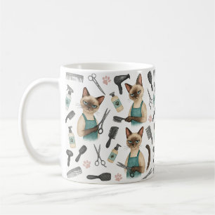 Cat Hairdresser Pet Grooming for Cat lovers Coffee Mug