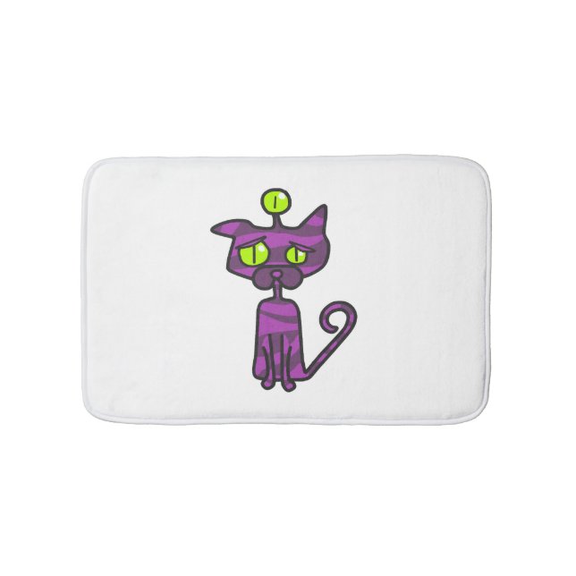Cat Halloween  Bath Mat (Front)