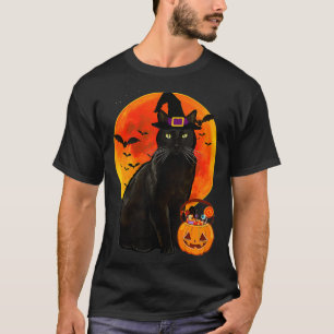Cat Halloween Bombay Jack O Lantern Pumpkin  T-Shirt