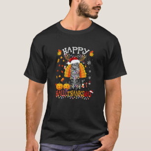 Cat Halloween Christmas Happy Hallothanksmas Thank T-Shirt