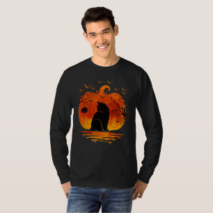 CAT HALLOWEEN COSTUME PUMPKIN CATS LOVER FALL SEAS T-Shirt