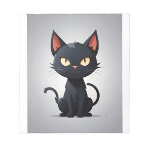 Cat Halloween Cute Adorable Funny Animal Cartoon Notepad