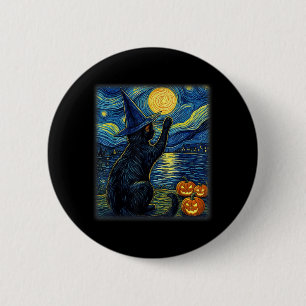 Cat Halloween Funny Black Cats Lover For Men Women 6 Cm Round Badge