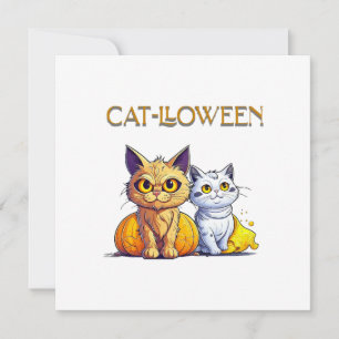 Cat Halloween Invitation