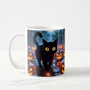 Cat Halloween Mug – Anime Spooky Mug
