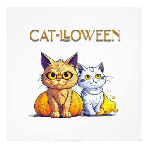 Cat Halloween  Photo Print