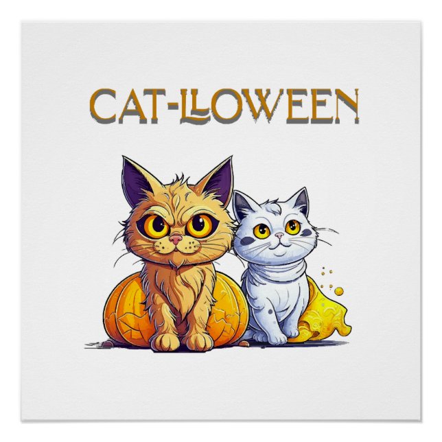 Cat Halloween  Poster (Front)