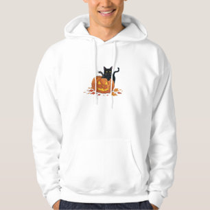 Cat Halloween Pumpkin For Women Men Kids Hoodie