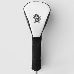 Cat Halloween Skeleton Cute Cat Kids Golf Head Cover