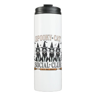Cat Halloween Spooky Kitten Lover Trick Or Treat K Thermal Tumbler