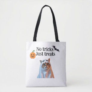 Cat halloween tote bag
