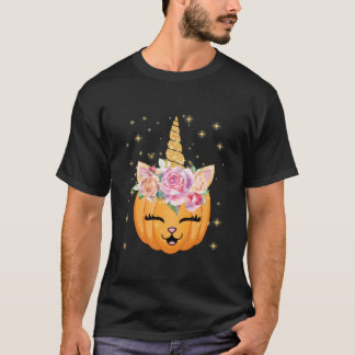 Cat Halloween Unicorn Cat T-Shirt